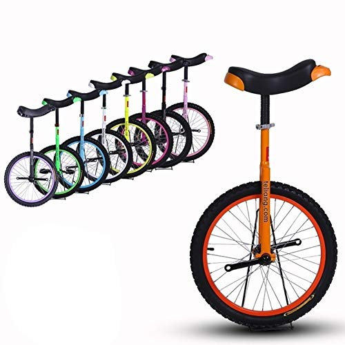 Wheel Trainer Einrad 20 Zoll Unisex Einrad für Kinder/Erwachsene, robuster Stahlrahmen und Leichtmetallfelgenrad, Einrad Radfahren Outdoor-Sport Fitness, bestes Geburtstagsgeschenk (Orange 20 Zol
