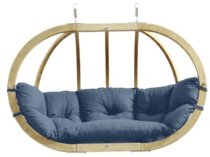 AMAZONAS Mehrpersonen Hängesessel Globo Royal Chair Brisa inkl. Sitzkissen und Zwei Spiralfedern