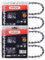 MRFARZ L68 Chaînes de tronçonneuse de 45,7 cm à 62 maillons de 0,95 cm LP Pas 0,5 cm Calibre 127 cm Faible rebond Semi-ciseau pour MS241 C-M MS250 MS250C MS265 26RS68 26RM3 68 et plus – L68