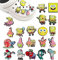 FiveMileBro 20 Stücke Cartoon Schuhdekoration Schuh Anhänger, Schuh Charms, DIY-Armband, süß Zum Dekorieren von Schuhen, Schuh-Charm für und Kinder Erwachsene (Yellow)
