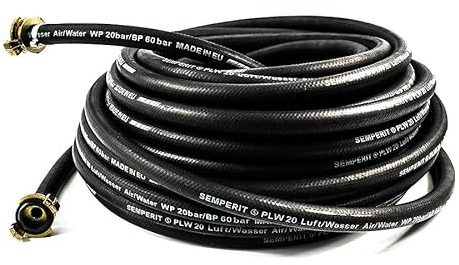 SEMPERIT Wasserschlauch Gummi ¾ Zoll schwarz (10 m)