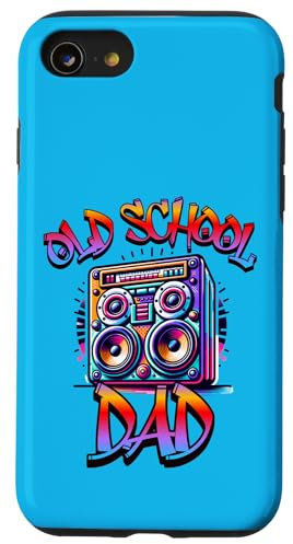 Hülle für iPhone SE (2020) / 7 / 8 Vatertag Boombox Papa Retro 80er Papa 90er Nostalgie
