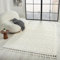 VIMODA Teppich Boho Skandi Wohnzimmer, Schlafzimmer, Balkon, Küche, Terrasse, Flur 3D Creme, Maße:160x230 cm