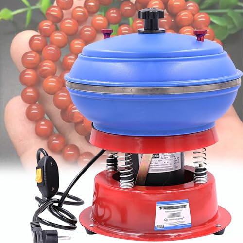 DPLWJPP Lucidatrice A Tamburo Vibrante Attrezzature Gioielli,Lucidatrice A Tamburo Elettrica 130 W,Vibrante Elettrico Buratto Vibrante Rocce,per Lucidatura Gioielli E Pulizia Metalli