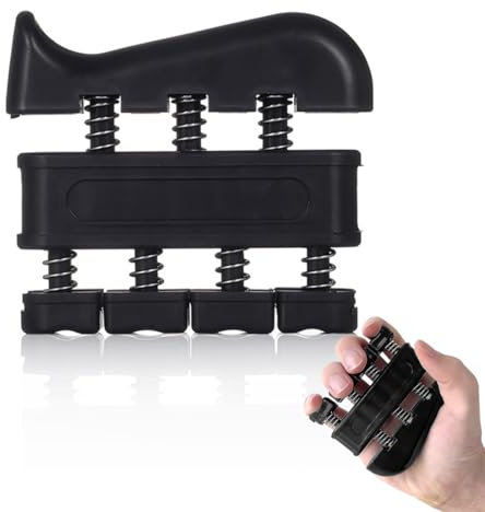 JEYORZY Hand Grip Strengthener, Exercice D'avant-Bras Renforcement des Mains Bandes D'extension des Doigts, Entraîneur de Doigts, Pince de Musculation Antidérapante