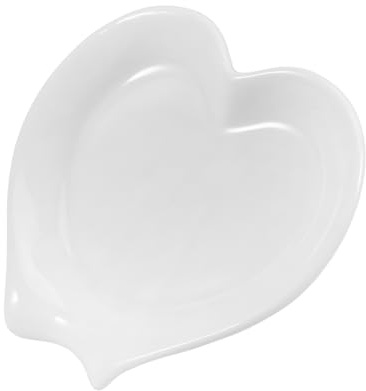 Alipis Ceramic Spoon Rest White Smooth Spoon Holder Reusable Compact Coffee and Teaspoon Support Kitchen Counter Utensil Rest for Home Cooking