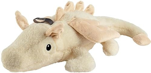 Fashy Wärmekissen Drache Dinesh, Flauschbezug abnehmbar, waschbar. Innenbezug aus Baumwolle mit Rapssamenfüllung.
