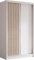 AXLIVING Cabinio Kleiderschrank 120cm breit Schiebetüren Weiß/Artisan