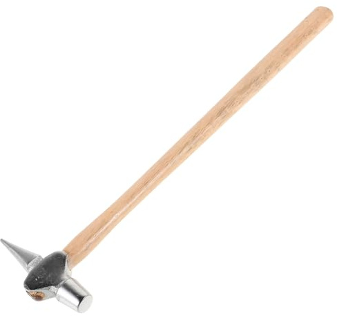 NIYANGLE Prüfhammer Lokomotivinspektionshammer 100g Präzisions Spitzhammer mit 40cm Griff für Eisenbahn und Schiffswartung Langlebiges Multifunktionswerkzeug für Härte und Dichteprüfung
