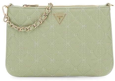 GUESS Handtasche Utensilientasche Flat Pouch Sage khaki