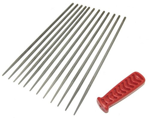 Pack of 12 Chainsaw Chain Files for Filing / Sharpening - 5.5mm