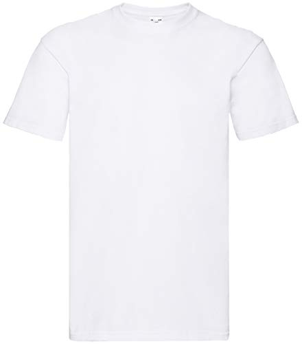 Fruit of the Loom Mens Super Premium Short Sleeve Crew Neck T-Shirt (3XL) (White)