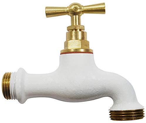 Boutté WHITE Robinet Laiton de Couleur-Entrée 15 x 21 Nez 20 x 27 Blanc