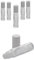 Deostick Flaschen zu 10ml, Kosmetex klare Glas Roll-On, Deo-Roller zum Selbst Befüllen, 6× 10 ml