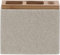 Sealskin Grace Zahnbürstenhalter für elektrische Zahnbürsten, zur Aufbewahrung von Zahnbürste, Zahnbürstenköpfen und Zahnpasta, freistehend, Polyresin, Farbe: Sand, 6 x 12.3 x 10.2 cm
