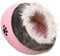Trixie 36301 Kuschelhöhle Minou, 35 × 26 × 41 cm, rosa/grau