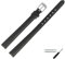MARBURGER Uhrenarmband 8mm Leder Schwarz Silber XL Glatt Mit Naht - Montage Set 6600810000120