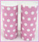 Pink Dots Salt and Pepper Round Ceramic Porcelain Cruet Set