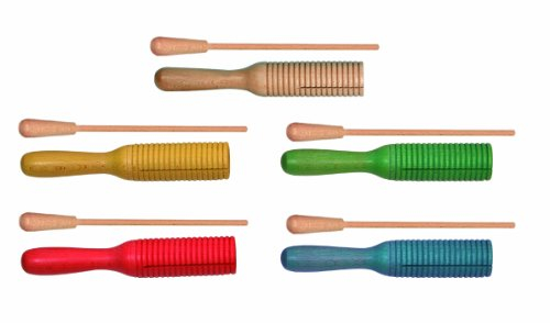 Goldon 33150 Guiro de Madera con Asa y rascador