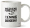 Hippowarehouse Weekend Forecast Tennis with a Chance of Drinking Printed Mug Cup Ceramic 10oz