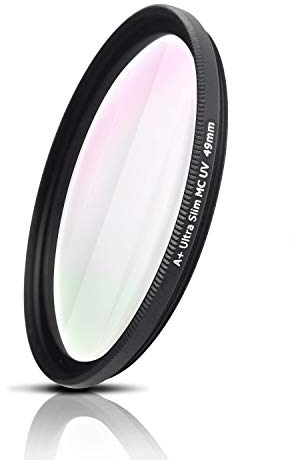 Ares Foto® UV Filter mit MRC-Mehrfachvergütung, optisches Glas aus Japan, Ultra Slim, CNC-gefräste Aluminium-fassung. Für Canon Sony Nikon Fujifilm Olympus Sigma Tamron Pentax Leica (40,5mm)