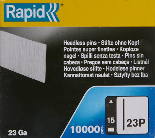 Rapid 5001362 ministifte Typ 23P, 35mm nägel ohne kopf 23Ga, 10 Stk., für druckluftnagler