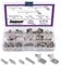 Swpeet 156Pcs 6 Styles Shelf Pins Kit, Top Quality Nickel Plated Shelf Bracket Pegs Cabinet Furniture Shelf Pins Support for Shelf Holes on Cabinets, Entertainment Centers