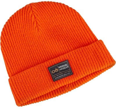 Merkel GEAR Merino-Wool-Beanie WNTR Weiche Wollmütze aus Merinowolle (Orange)