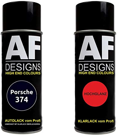 Alex Flittner Designs Spraydose Set für Porsche 374 Dunkelblau Metallic
