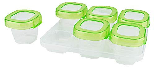 Pots de Stockage d'aliments pour bébés, Petits conteneurs de Stockage d'aliments pour bébés, Passe au Lave-Vaisselle à Micro-Ondes pour la Cuisine pour Le réfrigérateur pour la Maison