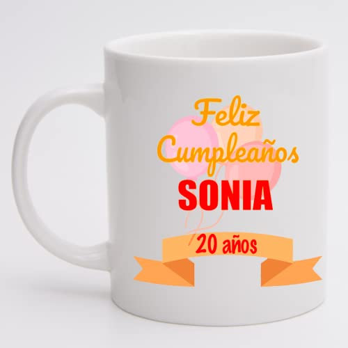 Taza personalizada Regalo original Feliz Cumpleaños, taza café, taza desayuno | Customizar tu taza personal