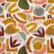SCHÖNER LEBEN. Baumwollstoff Dekostoff Retro Art Moderne Kunst bunt 1,60m Breite
