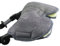 BAMBINIWELT Muff Handwärmer Handschuh für Kinderwagen Buggy mit Lammwolle für warme Hände universal MELIERT (dunkelgrau MELIERT)