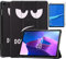 Brifu Compatibile con Lenovo Tab M10 Plus 10.6 (3rd Gen) 2022,Cover Protettiva Ultra Sottile PU di con Funzione di Supporto,Occhio di fuliggine + 1x Pellicola Protettiva in Vetro temperato