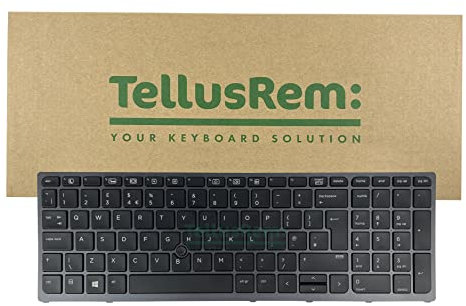 TellusRem replacement UK backlit keyboard for HP