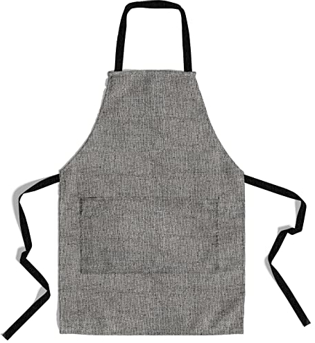 lepni.me Premium Kochschürze aus Umweltfreundlicher Bio-Baumwolle | Kochen Backen Grillen für Haus Restaurant | Doppeltasche Schürzen für Damen Herren
