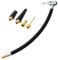 Yoicn Lth 30CM Tyre Pump Hose, Inflator Connector Push on Portable Car Air Tire Chuck Inflator Pump Extension Hose Adapter Pipe with Valve Adaptors for Bicycle Motorcycle Car (30cm/11.8inch)