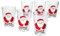 Ritzenhoff & Breker Santa Winter 6er Set Glühweingläser I 240ml, H 11cm I Tee-Glas mit Weihnachtsmann-Dekor in Rot & Weiß I Weihnachtsglas für Kaffee, Eierlikör & Co an Nikolaus & zum Advent