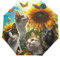 GAIREG Regenschirm mit Sonnenblumen-Motiv, winddicht, automatisches Öffnen, Schließen, Reise-Regenschirm