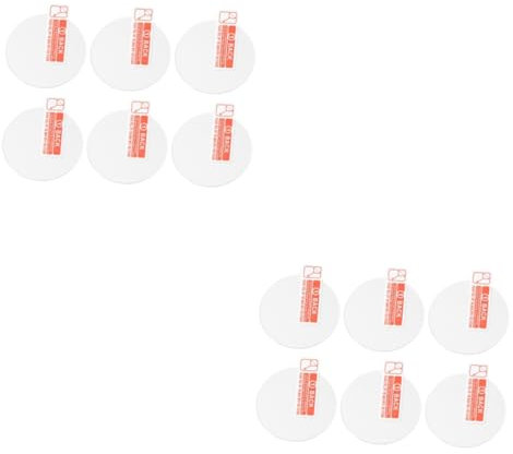 UPKOCH 2 Sätze Runder Uhrenbildschirm Aus Gehärtetem Glas Kratzfest Einfach Anzuwenden Langlebig für Fenix6 6 Stück