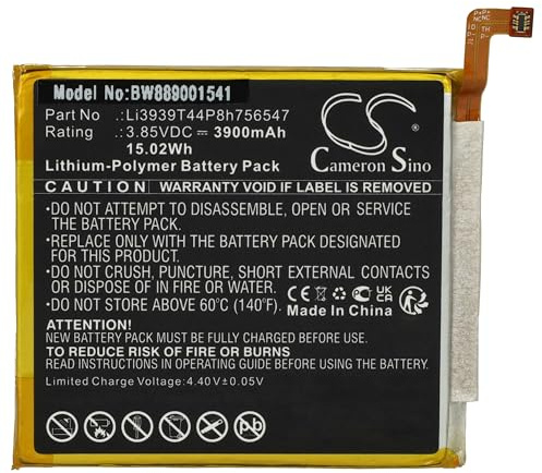 vhbw Akku kompatibel mit ZTE AXON 10 PRO | PRO 5G Handy Smartphone Telefon (3900 mAh, 3,85 V, Li-Polymer)