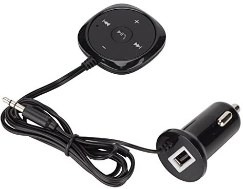 Kit de Voiture Récepteur Audio Automobile pour 5.0 USB, Port de Entrée de Véhicule Adaptateur de Voiture Joyroom 5.3 avec Deux Micros et émetteurs FM de Bruit