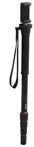 Kamera-Einbeinstativ, aus Aluminiumlegierung, Ausziehbar, 5 Abschnitte, 4,5 Kg Tragendes Telefon-Einbeinstativ mit Abnehmbarer Standbasis, für DSLR-Action-Kamera