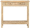 Yunir Konsolentisch aus Holz mit Asiatischem Charme, Weißer Handbemalter Tisch mit Schubladenregal, Einzigartige Holzmaserung, Tropisches Hartholz, für Wohnzimmer, 80 X 35 X 74 cm