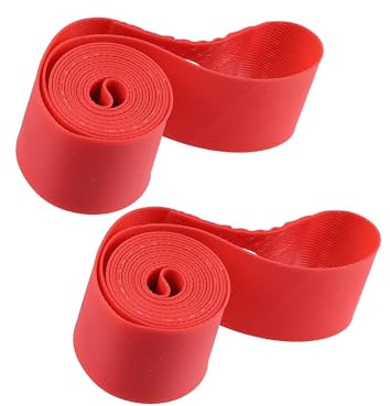 INFINAUTO 16 Zoll Fahrrad Felgenband Felgenband Innenschlauch Band PVC Rot Paar Stilvolles Design