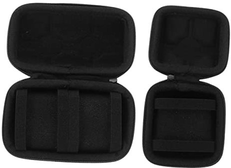 SHERCHPRY 4 Stück Uhrenbox Hartschalen-Uhrenhalter Uhrentasche Uhrenetui Behälter Aufbewahrungstasche ansehen uhr set uhrenset uhr halter Uhrenorganisator Schmuckbeutel Oxford-Stoff Black