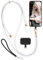 moex Unleash für Realme C67 (4G) – Handykette mit Karabiner, Umhängeband schnell abnehmbar – Smartphone Necklace mit Pad für Hüllen, Kette zum Umhängen in Weiss