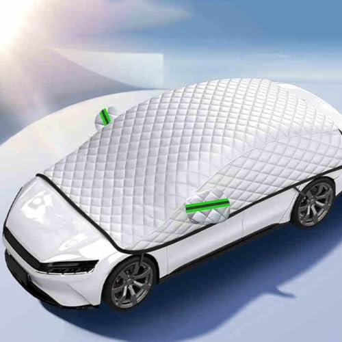 BSWNSJZT Halbgarage Auto für Opel Adam 2012-2025, Autoplane Halbabdeckung Allwetter Wasserdicht Autozubehör