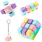 4stk Tastatur Fidget Toy, 4 Stile Dekompressionsspielzeug-Tastatur mit LED-Licht Interessant Tastaturtaste Keyboard-Clicker-Fidget-Spielzeug als Geschenk für Erwachsene und Kinder
