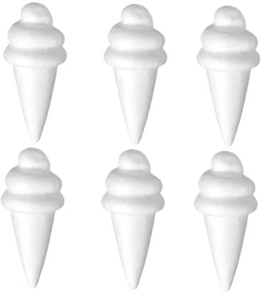 DIYEAH 6pcs DIY Ice Cream Foam Craft for Boy Girl Ice Model Display Decor Accessory for Cognitive Making